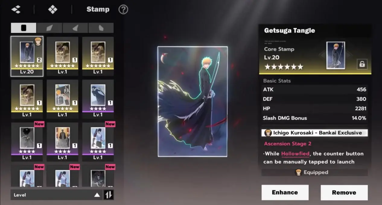 core stamp : Getsuga Tangle