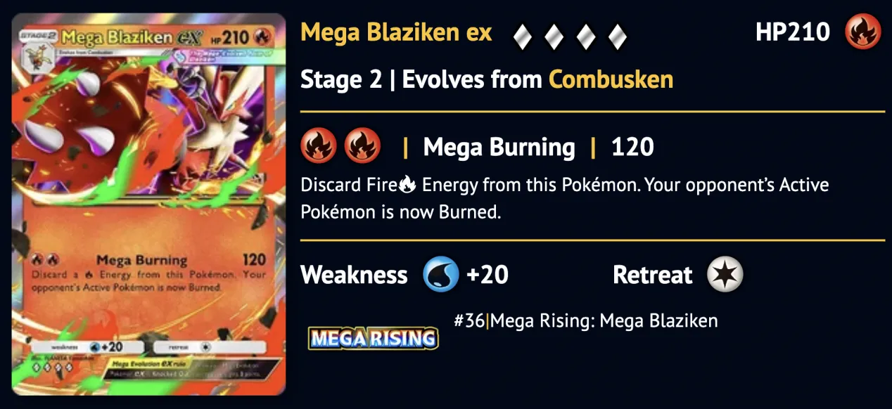 Mega Blaziken ex