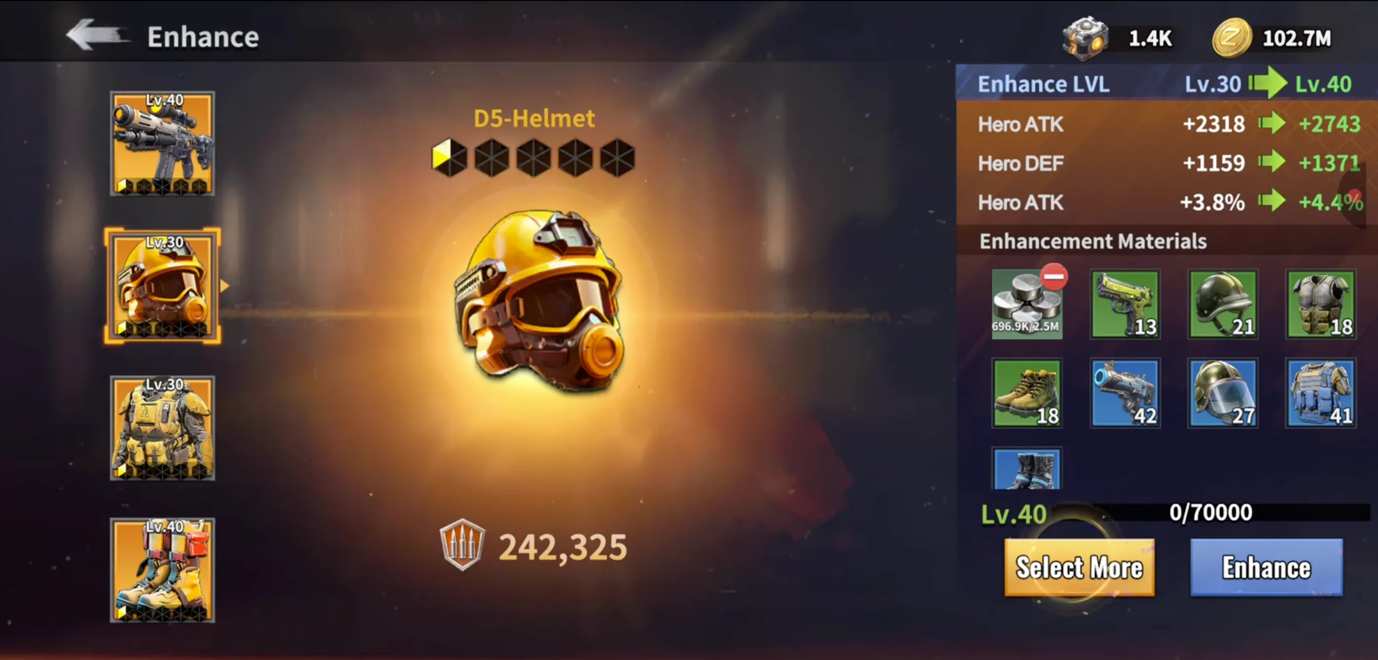 Orange Exclusive Equipment
