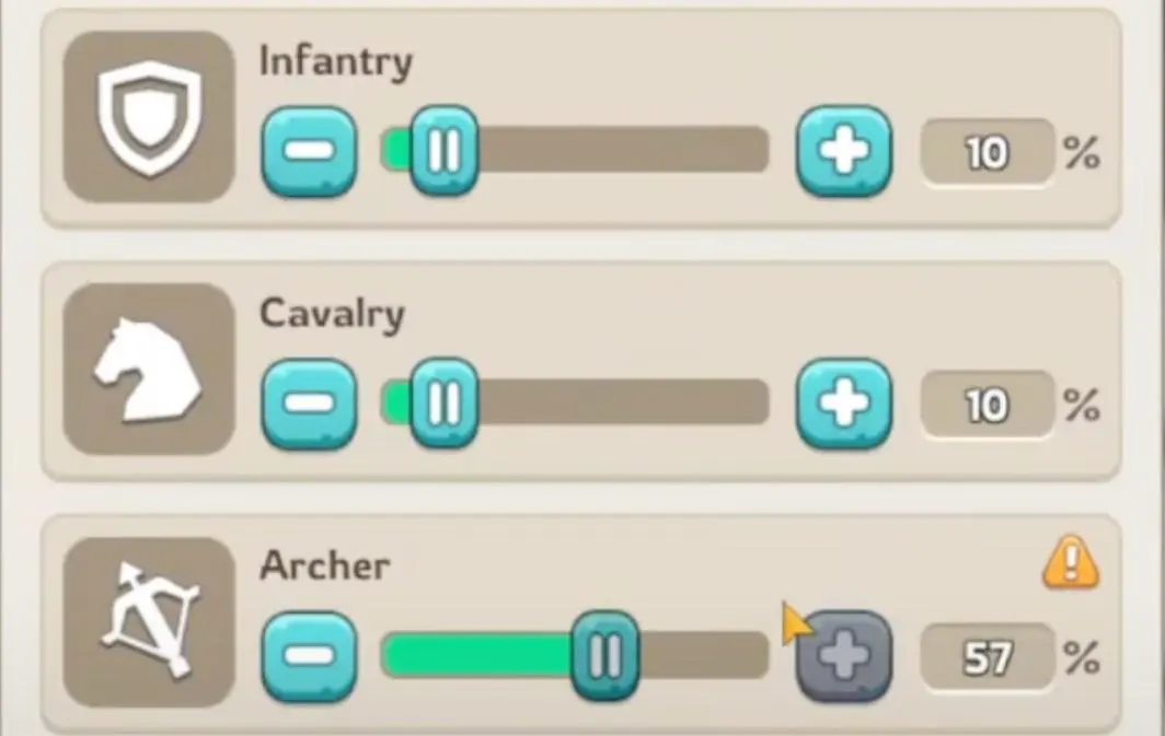 Формация для ивента «Охота на медведя» (Bear Hunt) — соотношение 1:1:8