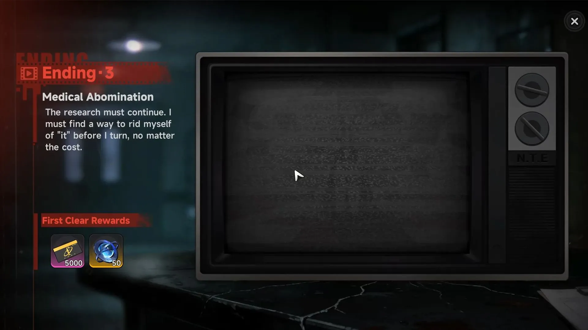 Ending 3: "Medical Abomination"