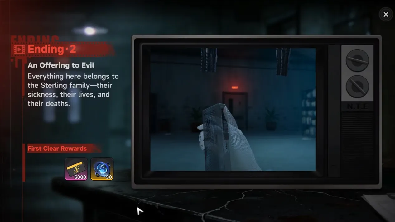 Ending 2: "An Offering to Evil"