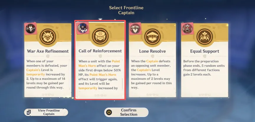 &ldquo;Call of Reinforcement&rdquo;