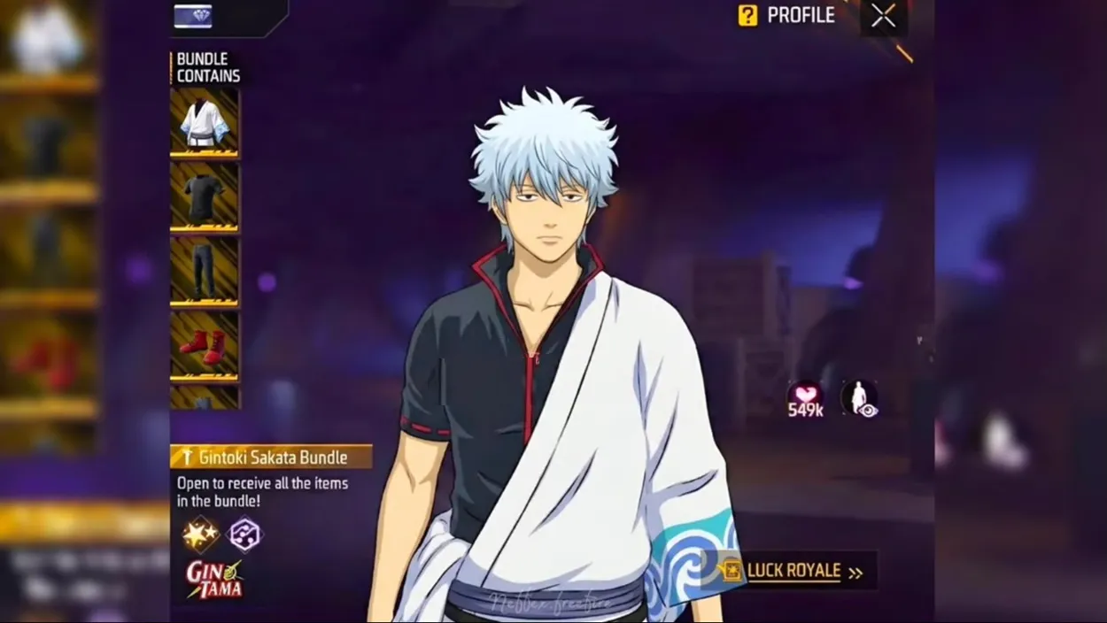 Free Fire x Gintama Collaboration