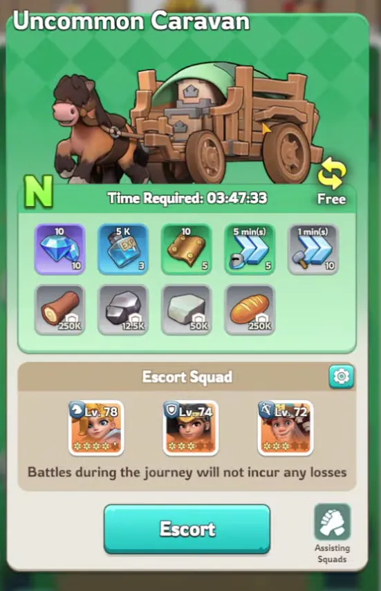 caravan rarity