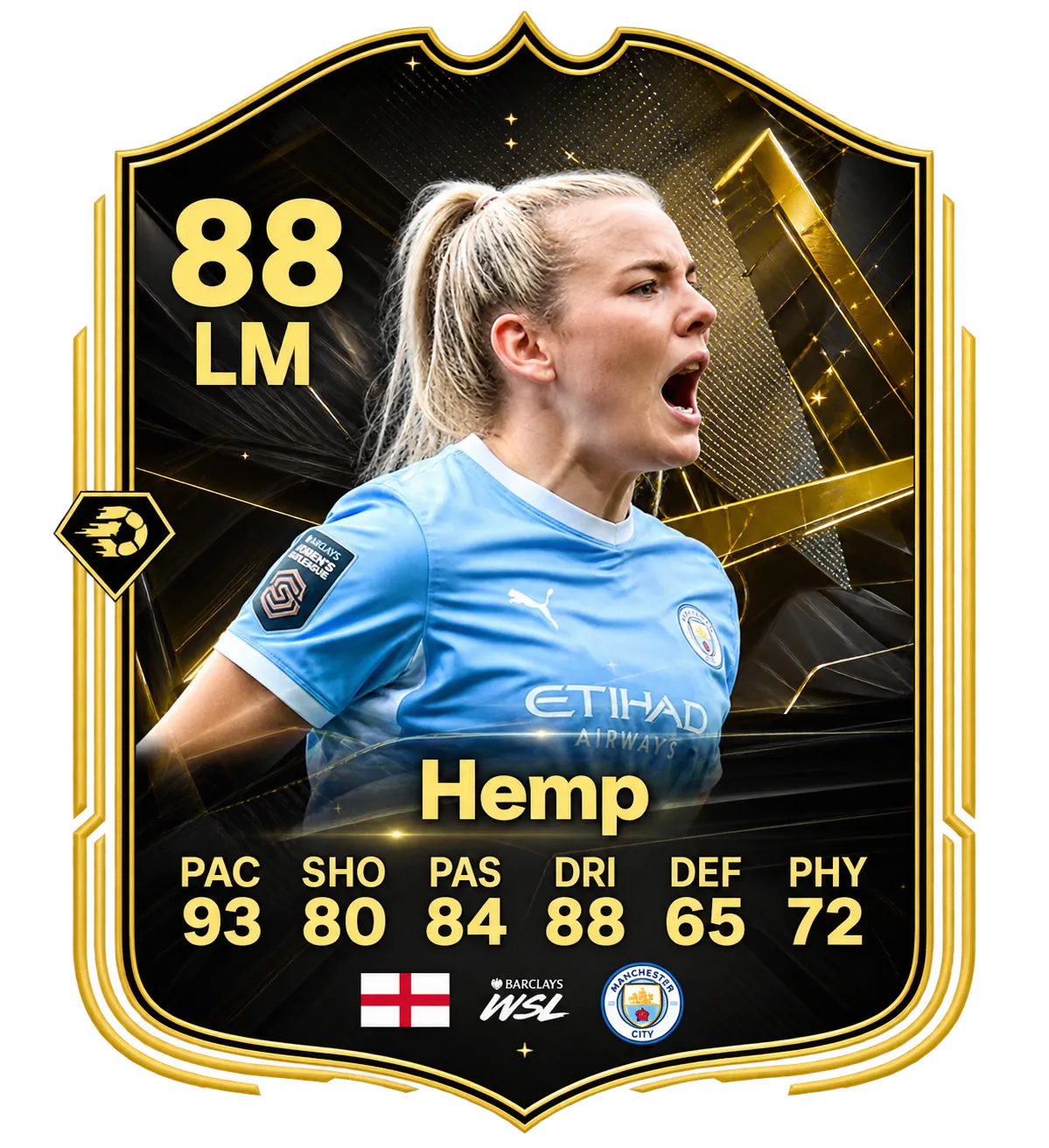 TOTW-4-Karte von Lauren Hemp in EA SPORTS FC 27