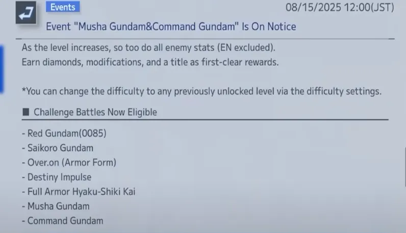 Enemies in Fierce Enemy Assault (Musha Gundam & Command Gundam)