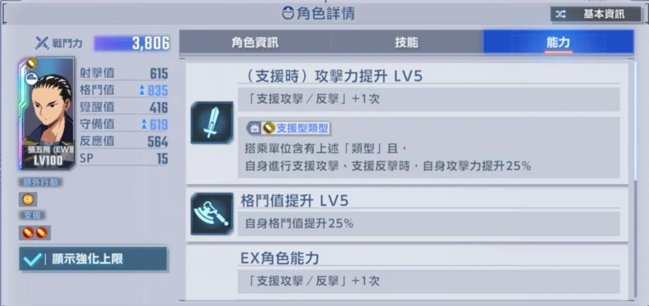 張五飛能力p1