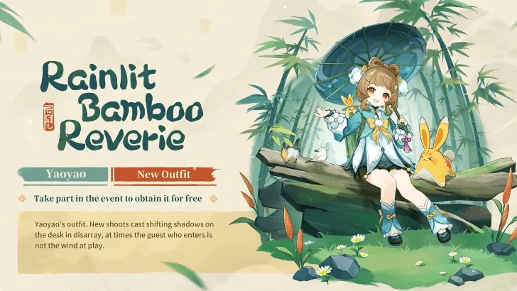  Yaoyao new outfit Rainlit Bamboo Reverie