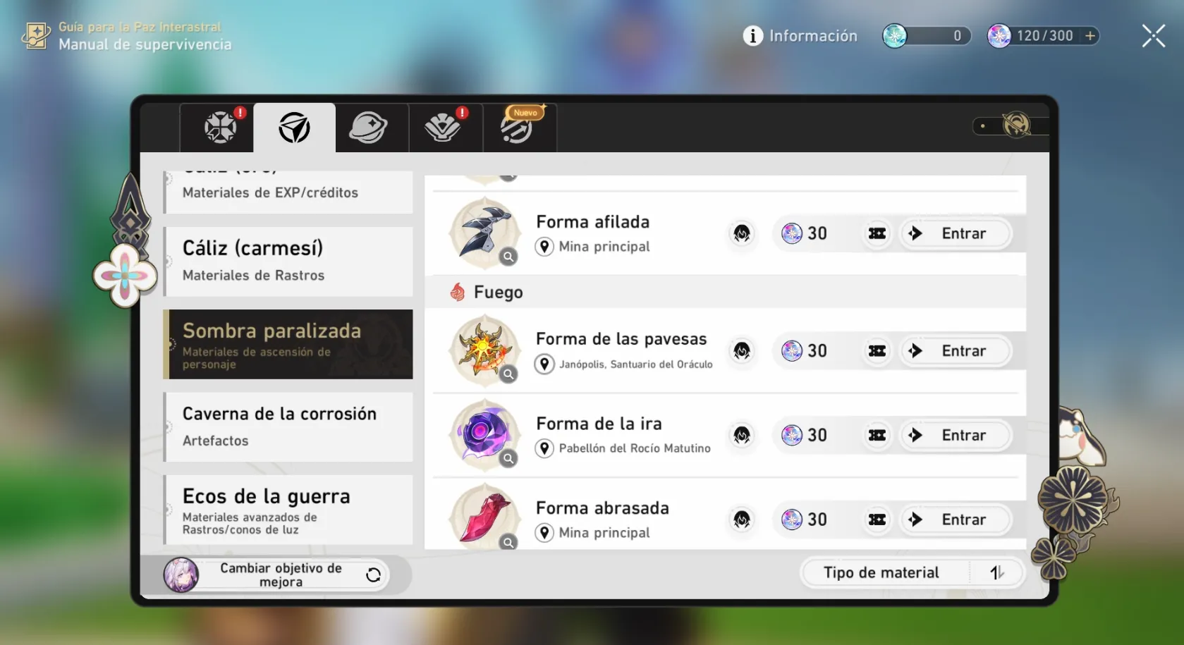 ¿Cómo conseguir Protuberancia radiante?