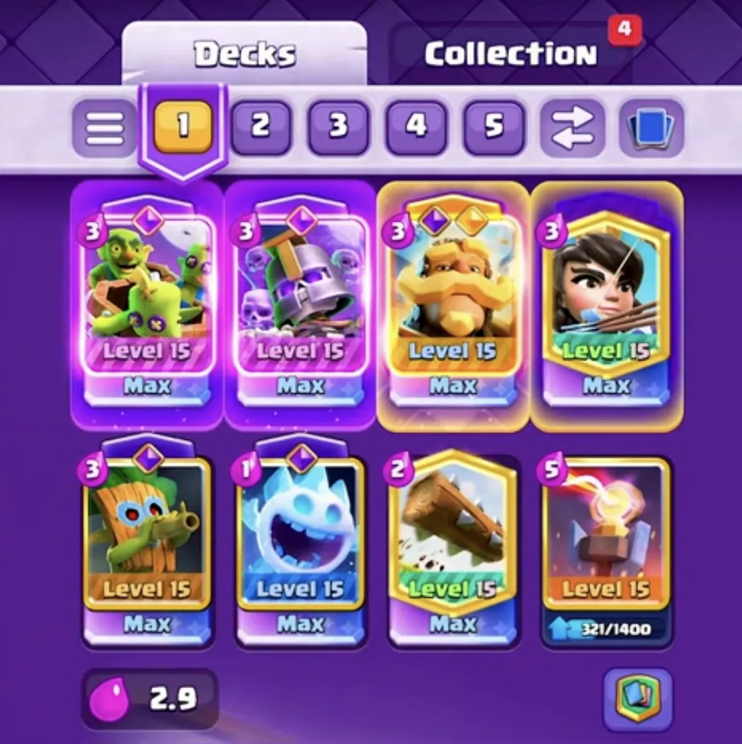 Evolved Goblin Barrel Evolved Skeleton Army Bait