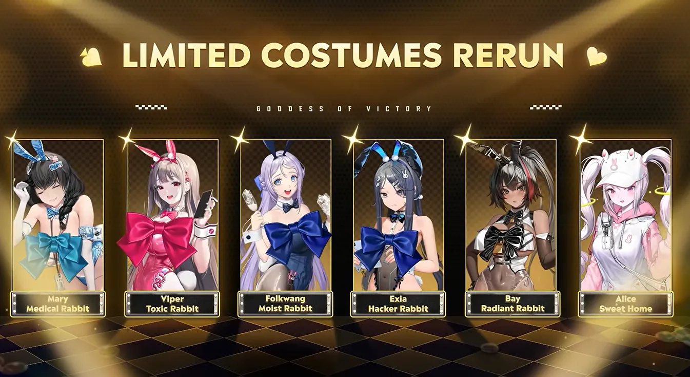 Six older limited costumes return to the Cash Shop