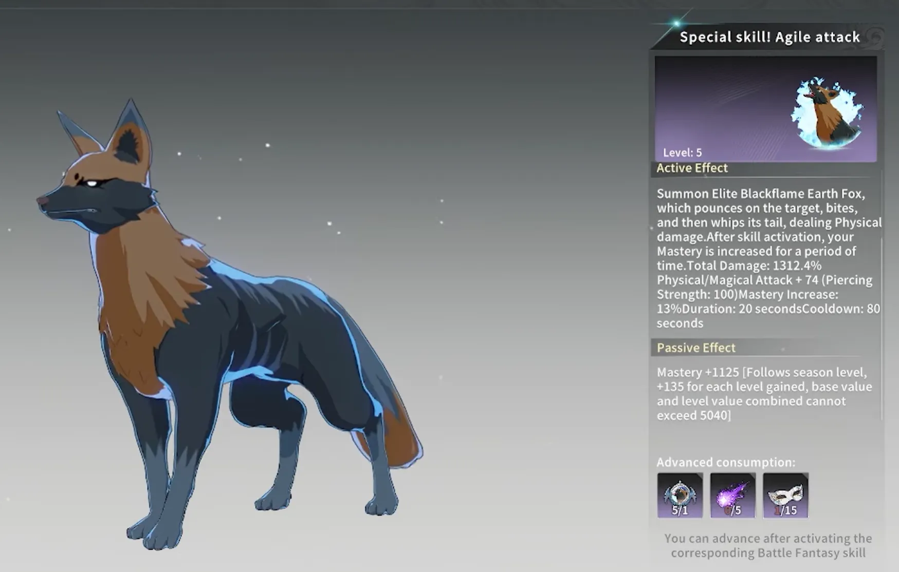 Blackflame Earth Fox