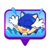 I can‘t swim(sonic)sticker | Sonic Rumble