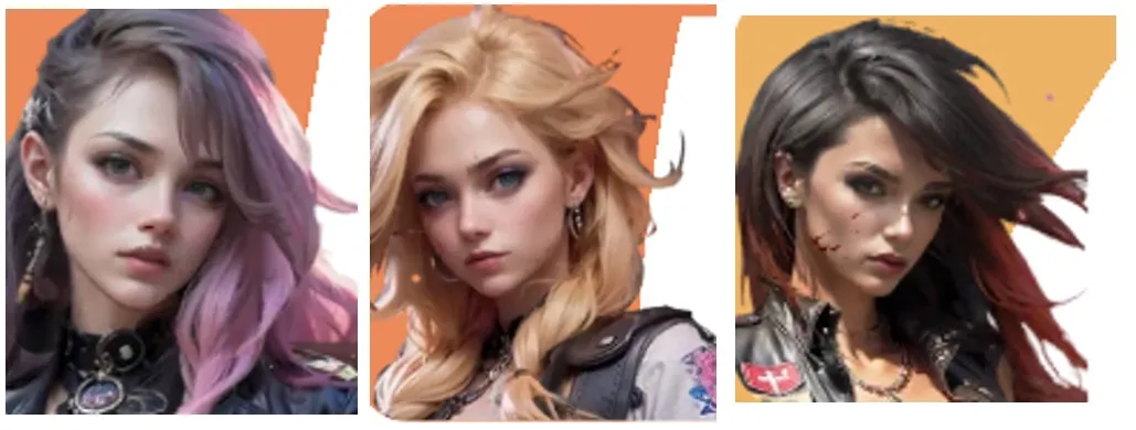 Giselle, Natalie, Elizabeth