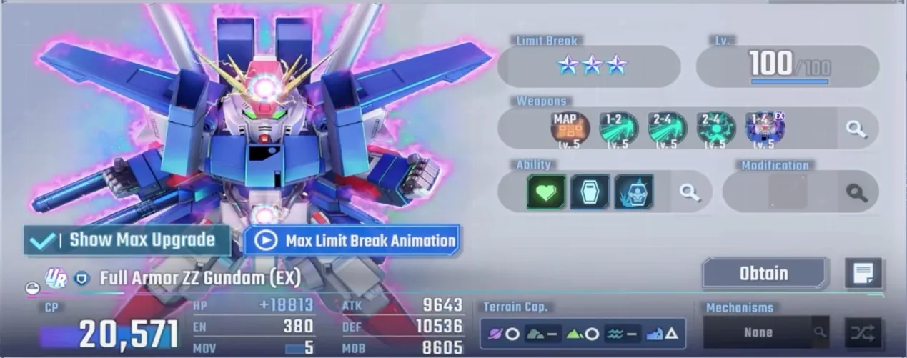 Full Armor ZZ Gundam
