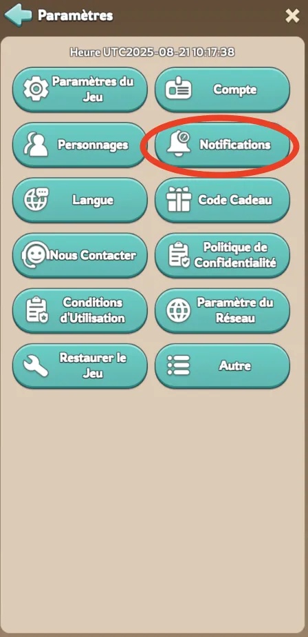 Utiliser le code cadeau.