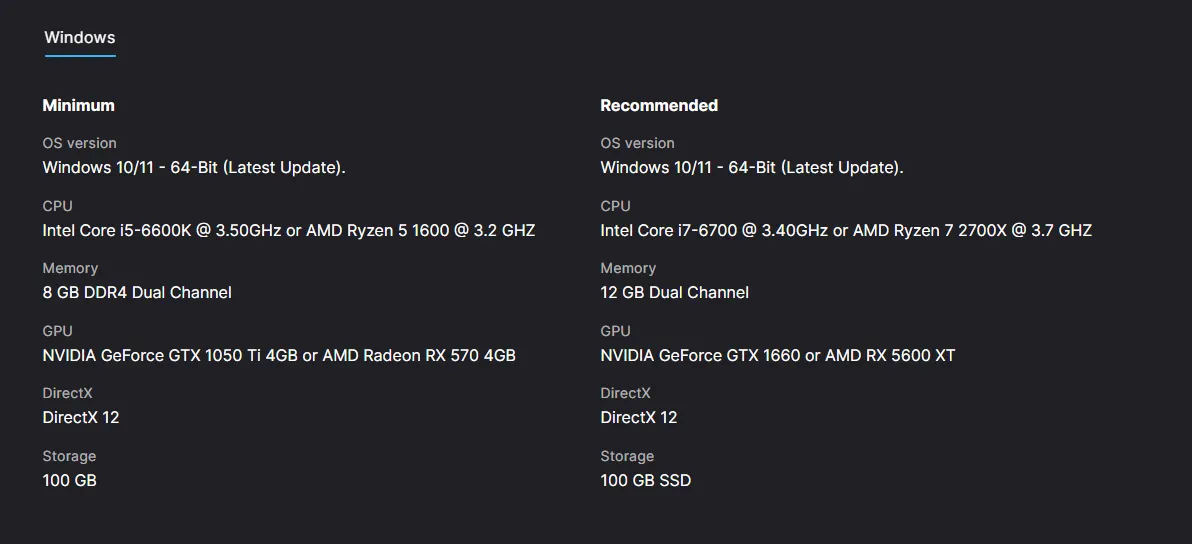 EA FC 27 PC System Requirements