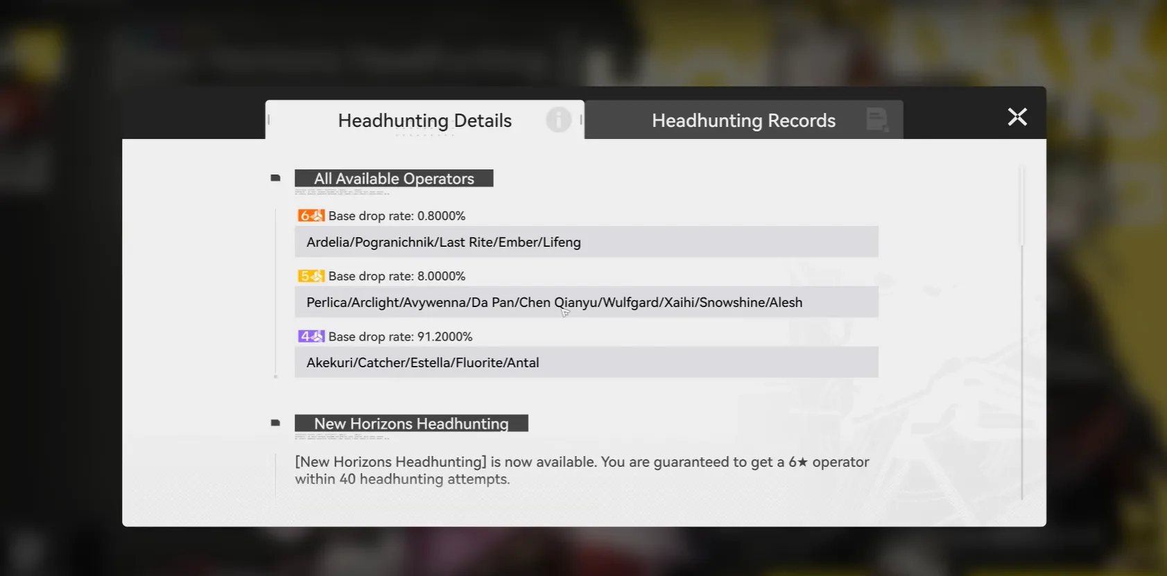 Arknights: Endfield Headhunting Details