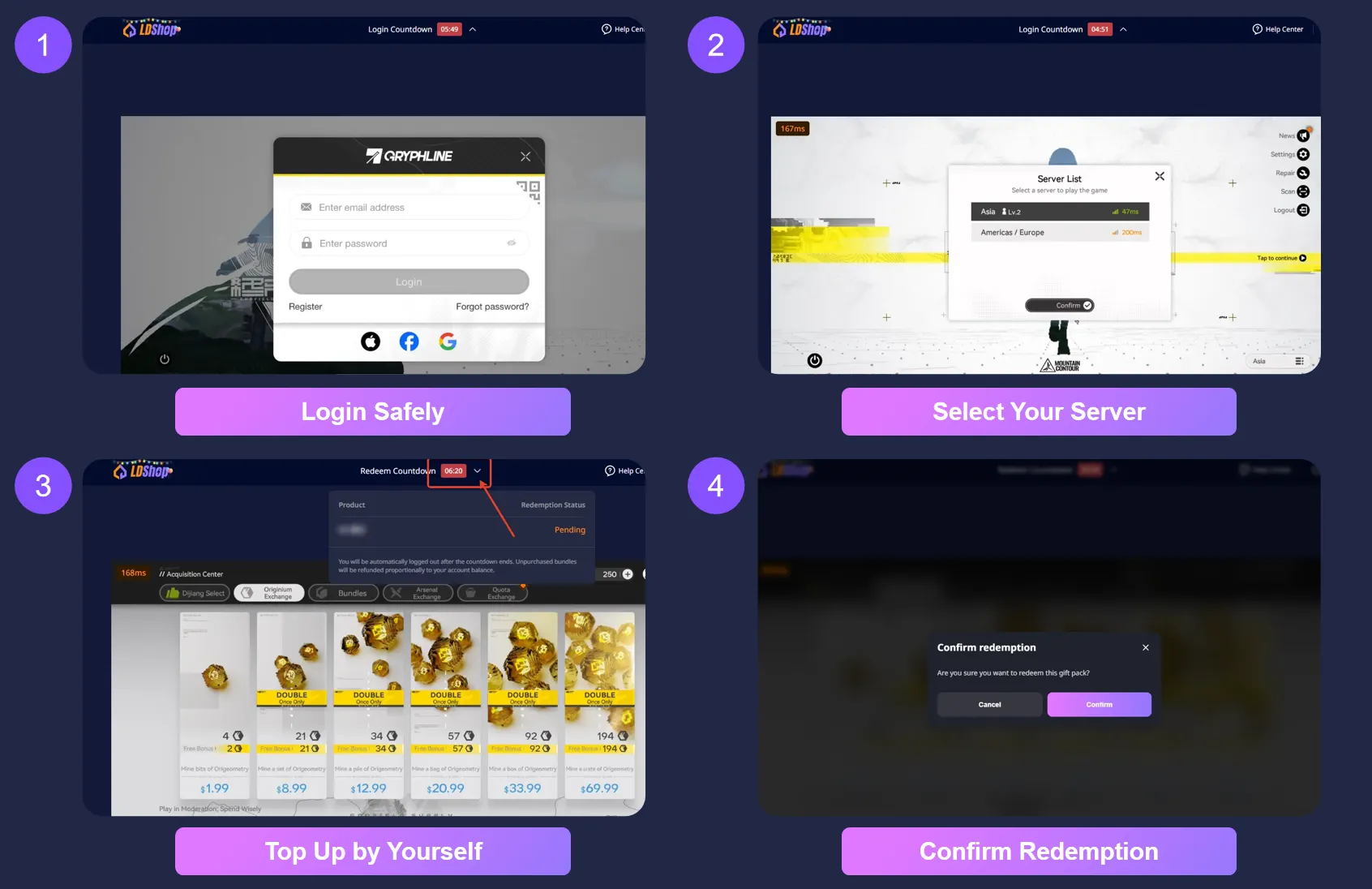 LDShop Self Top-Up Arknights Endfield