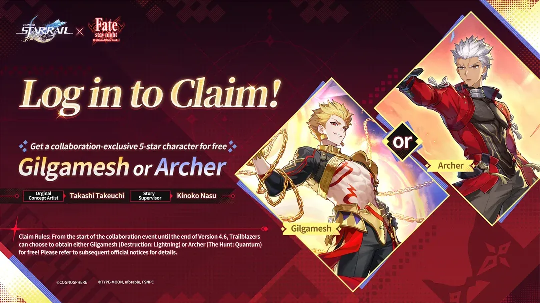 Gilgamesh or Archer for free