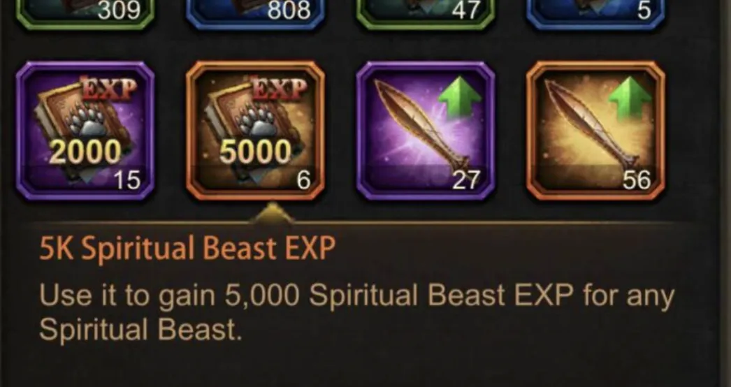 Spiritual Beast EXP Item | Evony