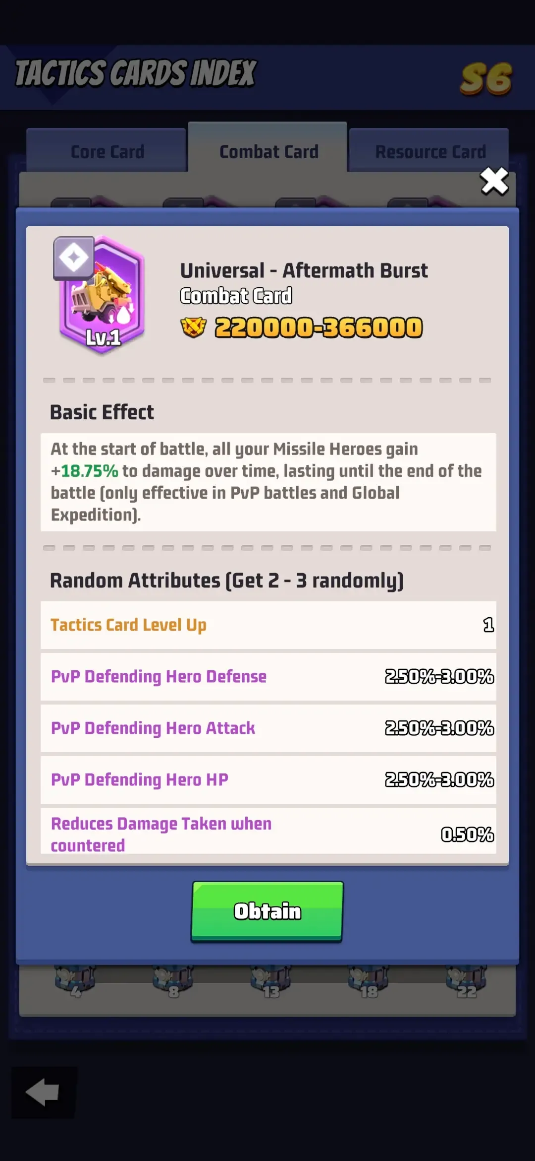 Aftermath Burst