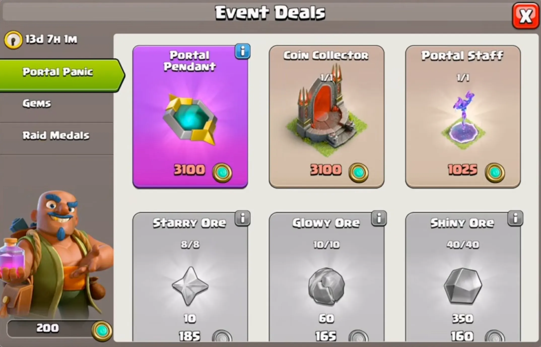 Cosmic Curse Medal Shop