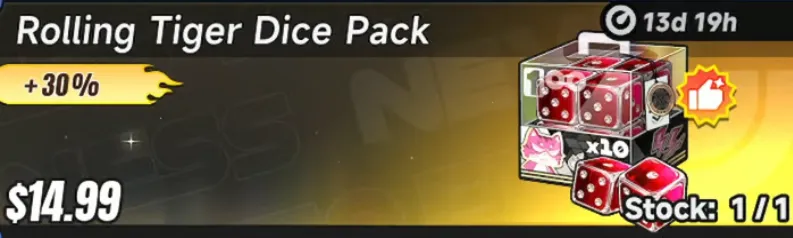 Rolling Tiger Dice Pack