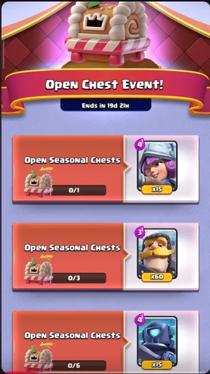 Page de coffres saisonniers