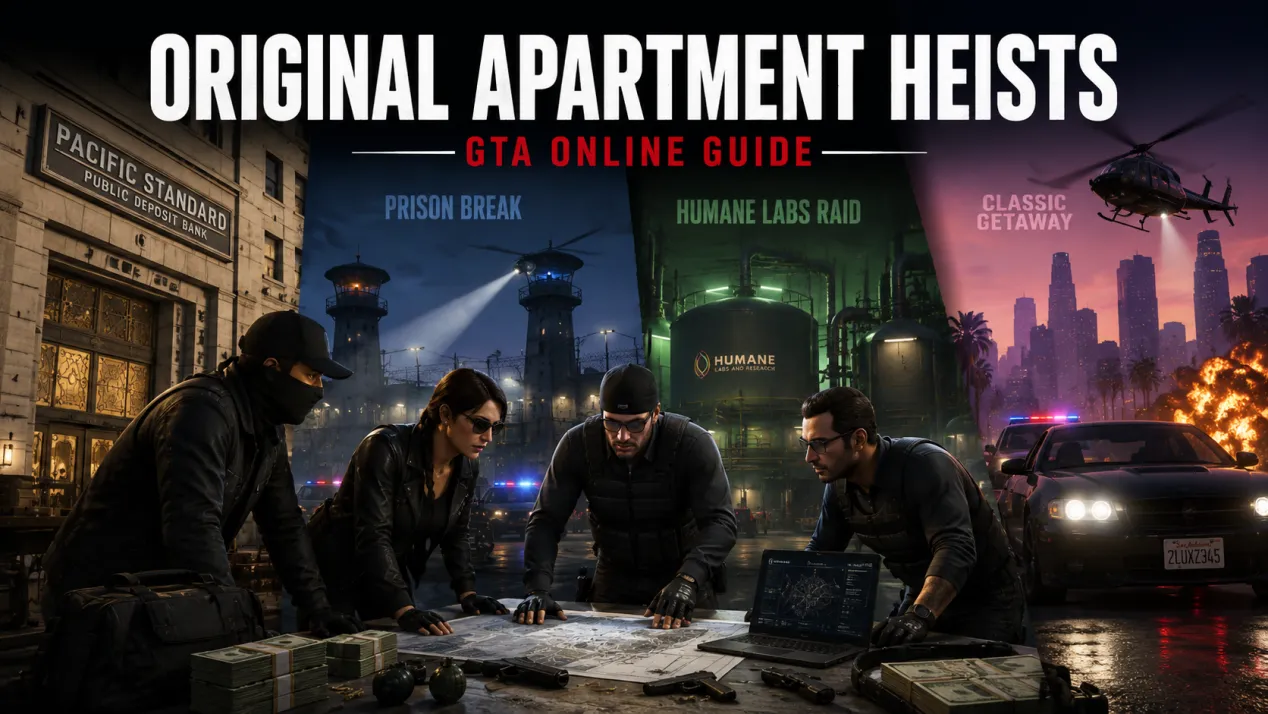GTA Online original apartment heists overview