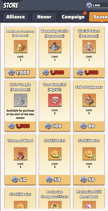Season Store of Season 4!
