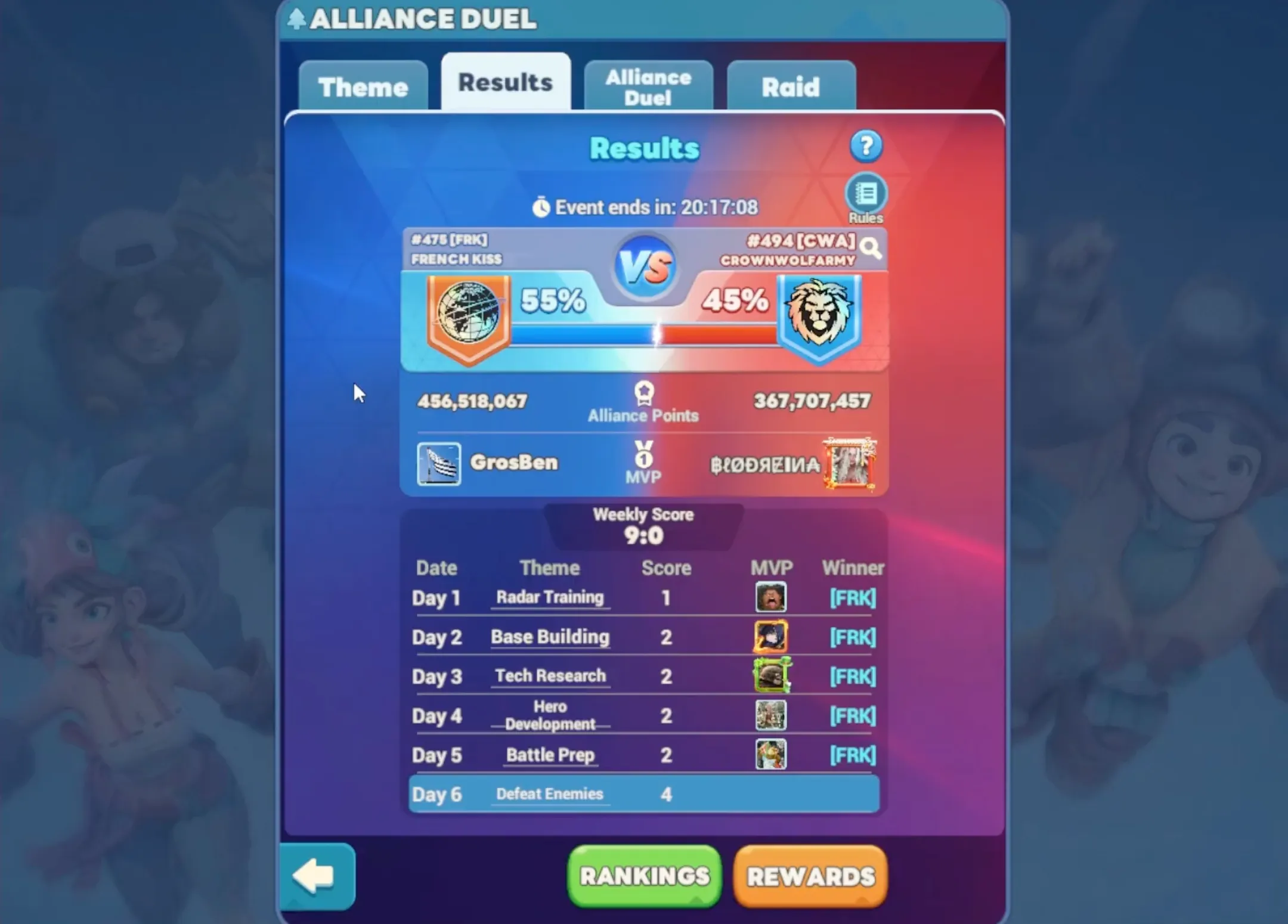 Alliance Duel VS