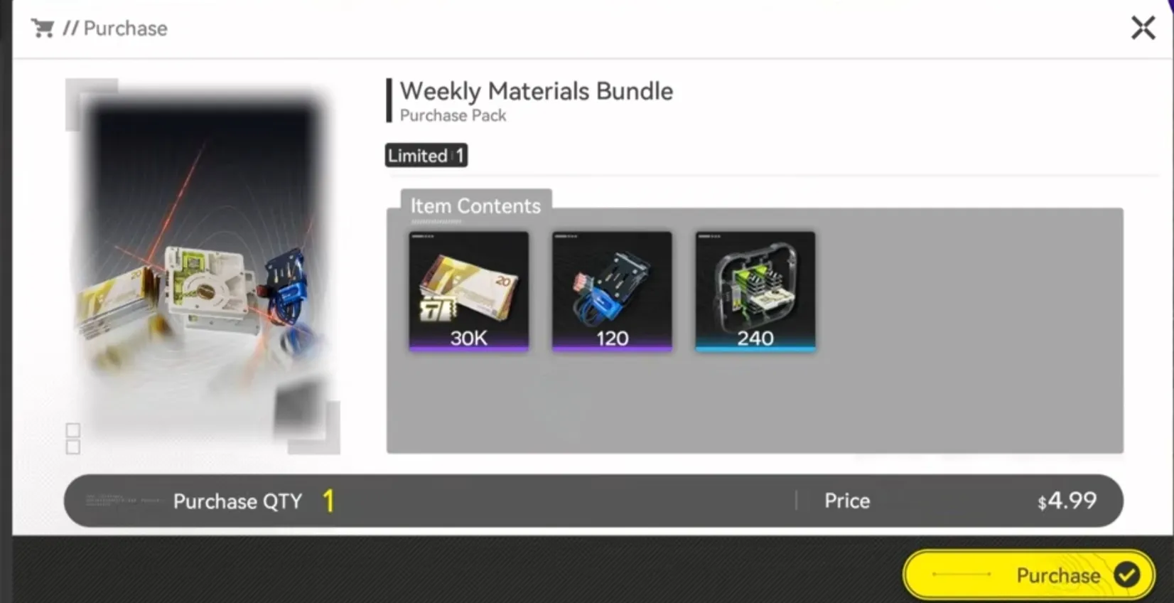 Weekly Materials Bundles