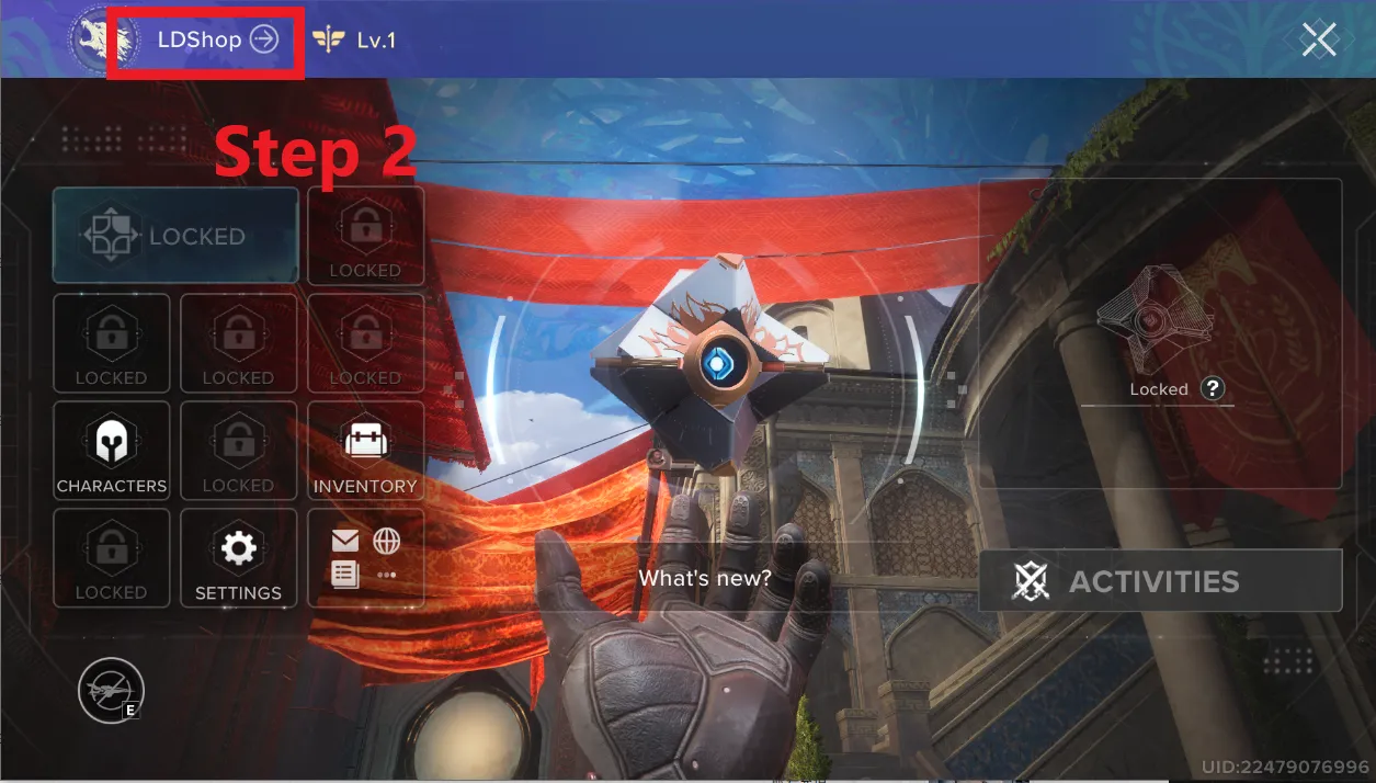 How to Find the Destiny Rising UID Step 3