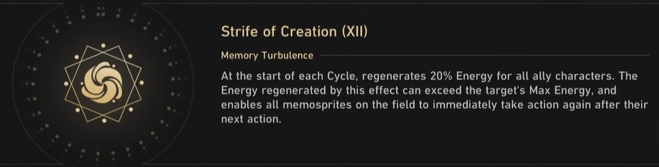 Buff in Strife of Creation