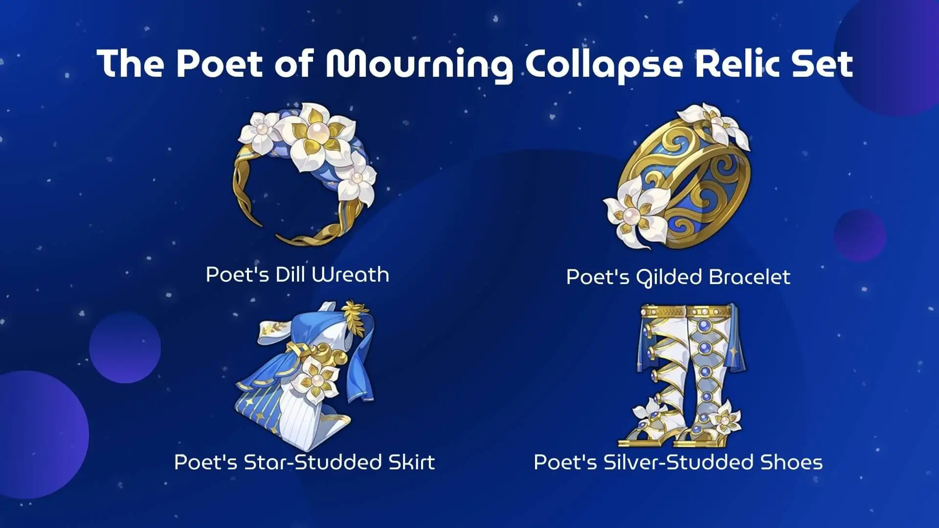 Poet of Mourning Collapse relic set