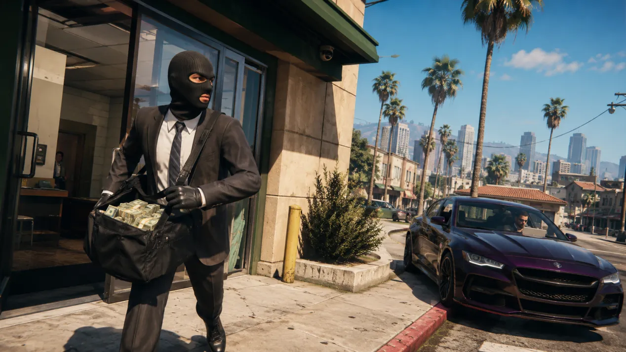 GTA Online Fleeca Job bank heist