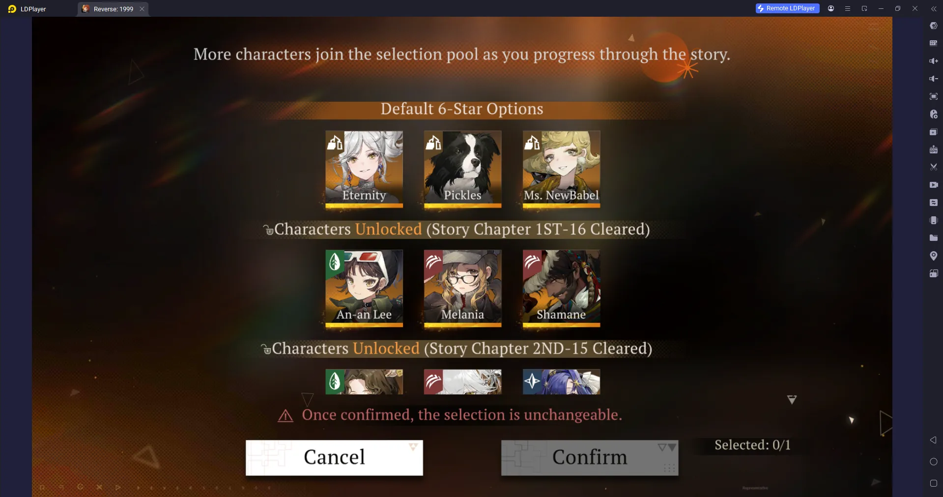 The character you can get through this update