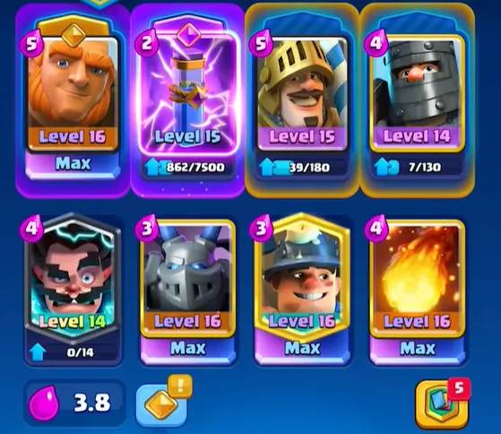 Clash Royale Arena Decks