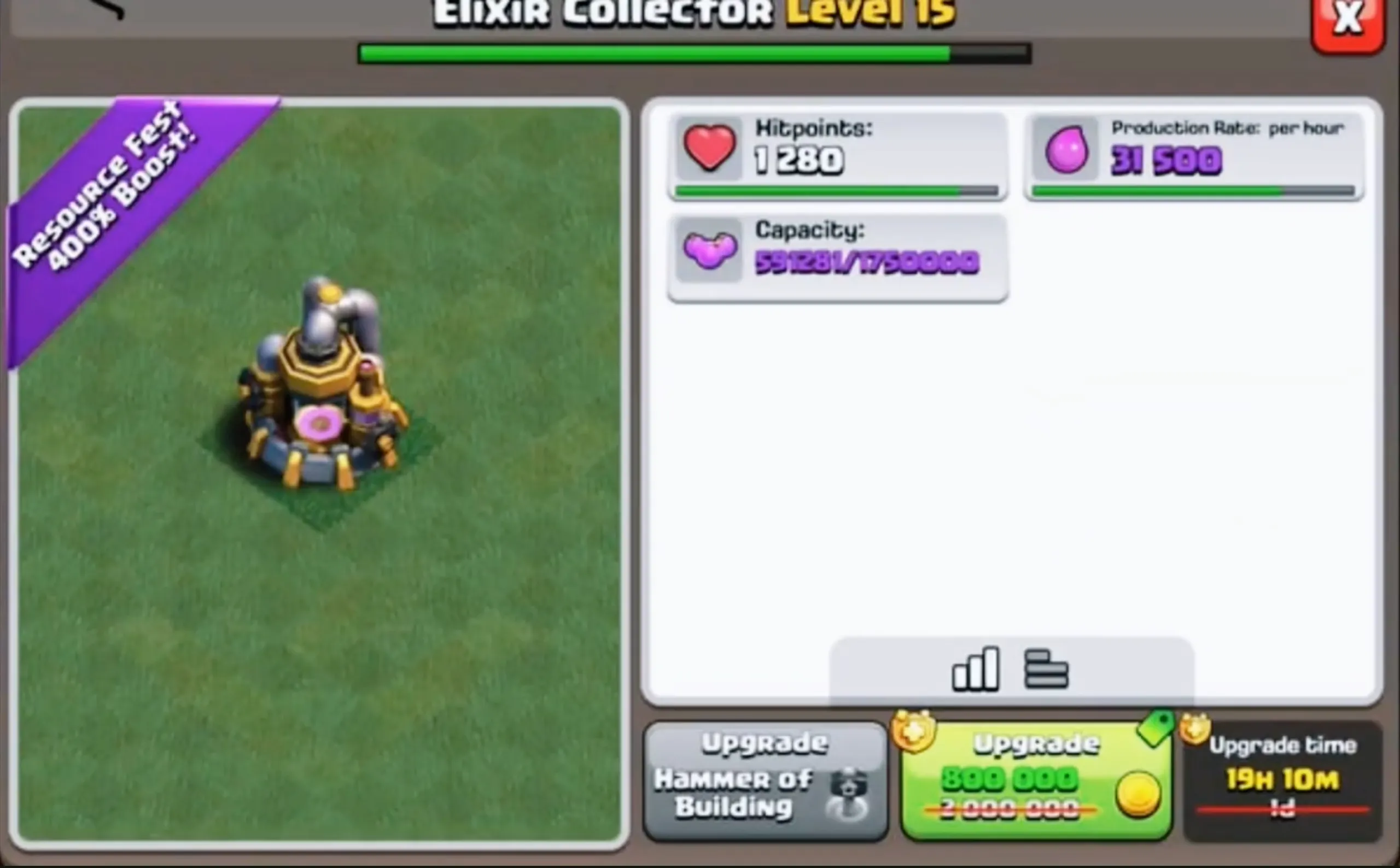 Elixir Collector level 15