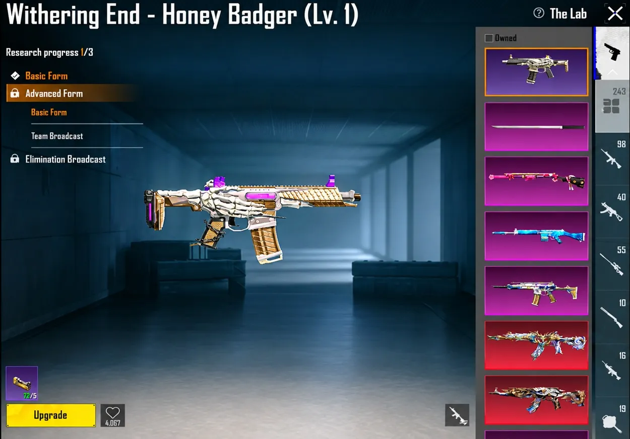 PUBG Mobile A21 Withering End Honey Badger