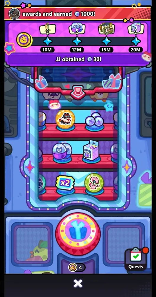 Clash of Critters Carnival Rush event screen and server milestone rewards
