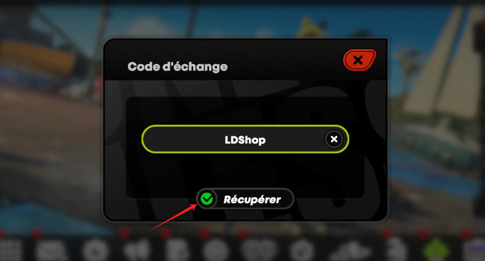 Entrez le code et Cliquez sur « Échanger » : vous recevrez une confirmation que votre code a été échangé avec succès.