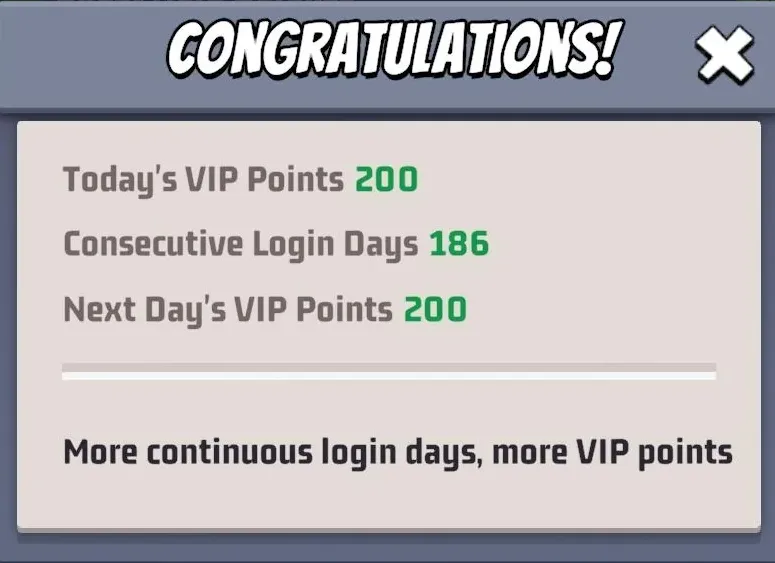 Claim the Daily VIP Chest