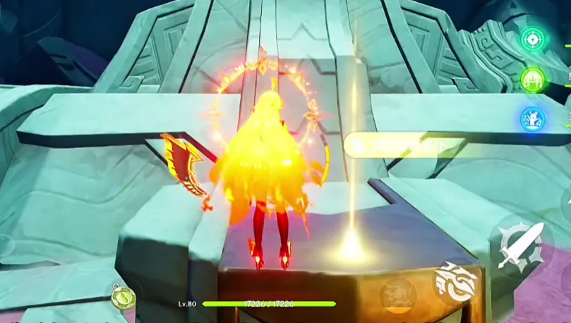 This will unlock the hidden achievement Warrior's Statue Mechanism.