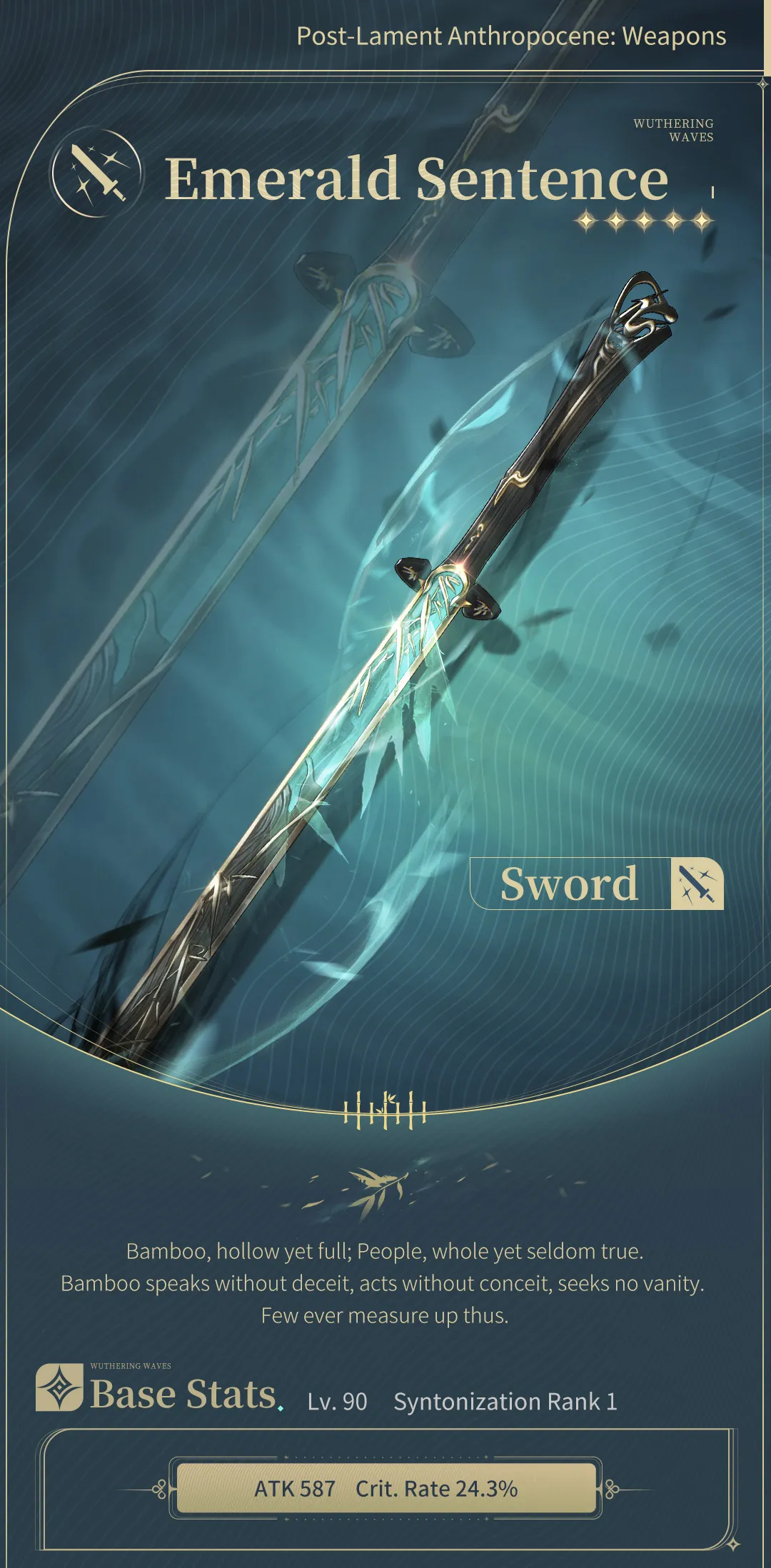 Sentence &eacute;meraude