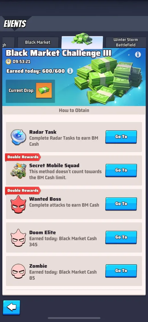 Black Market Cash Challenge