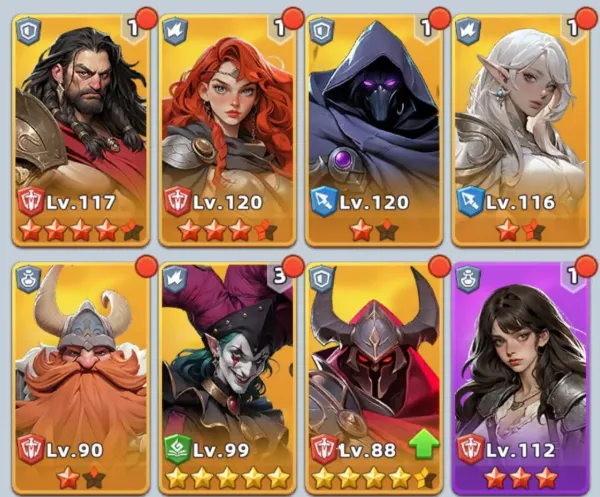 Troops and Hero Squads