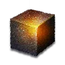 Dichtes Quellsteinpulver